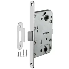 Замок Аякс PLASTLP96WC-50 SSC, цвет хром сатинированный (гарантия - 6 месяцев)