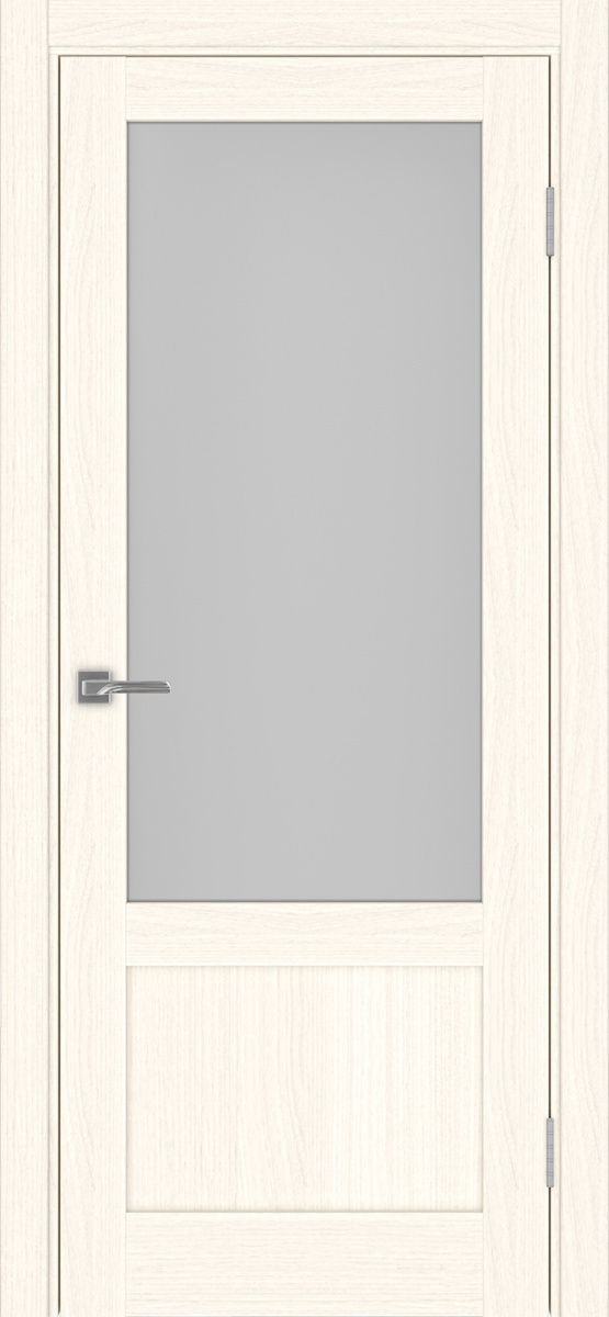 Дверь межкомнатная Оптима Порте Турин 540ПФ.21, цвет светлый ясень, экошпон, стекло мателюкс