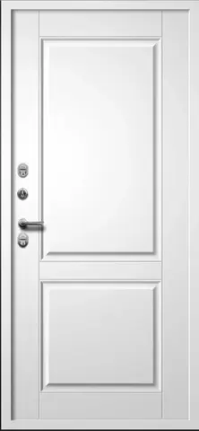 Термодверь входная FLY DOORS Шторм Термо, 2 замка, 1,4 мм металл, (черный букле+велюто бианко) #3