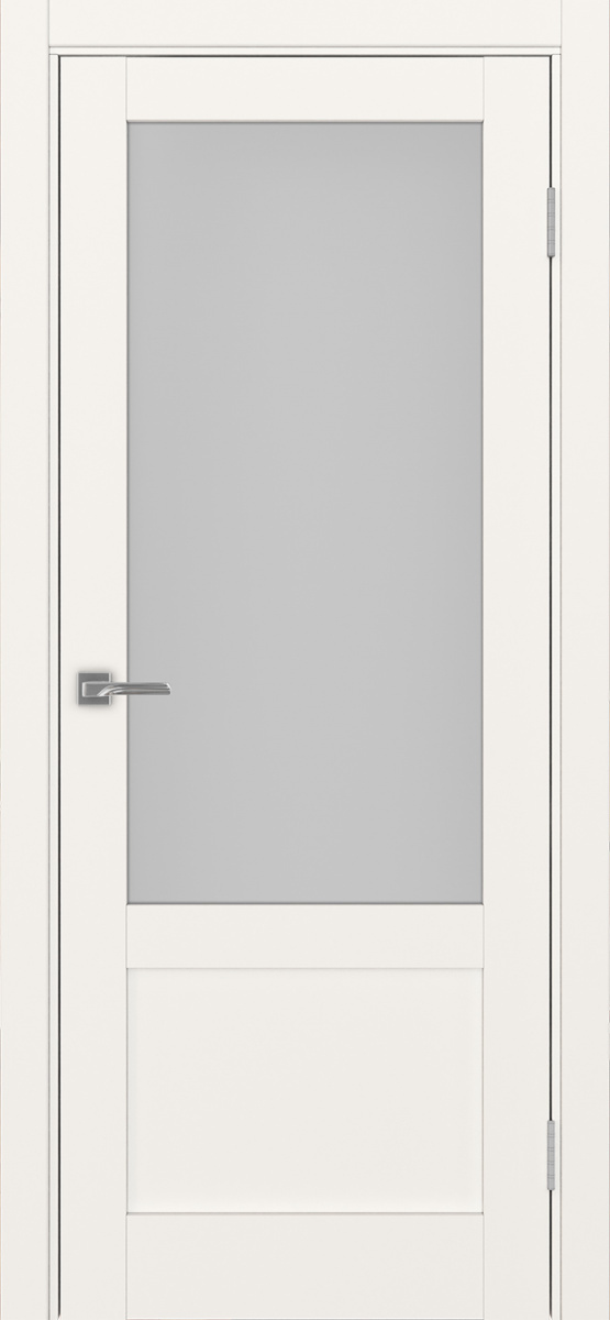 Дверь межкомнатная Оптима Порте Турин 540ПФ.21, цвет бежевый, экошпон, стекло мателюкс