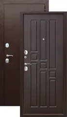 Дверь входная Феррони Гарда 8 мм, 2 замка, 1,2 мм металл, (медь антик+венге)