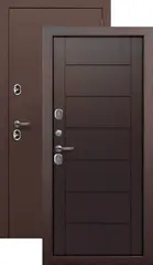 Термодверь входная Феррони Изотерма 11 см, 2 замка, 1,4 мм металл, (медь антик+темный кипарис)