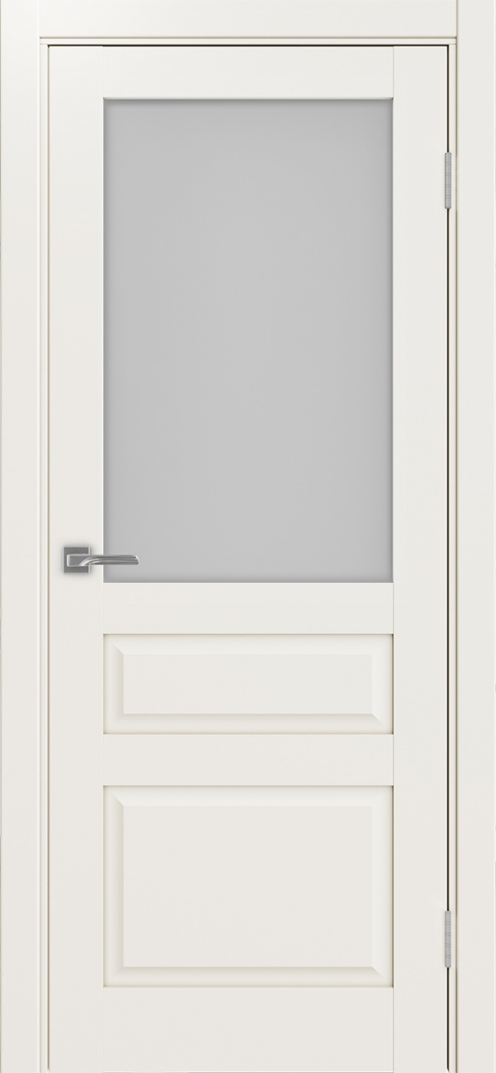 Дверь межкомнатная Оптима Порте Тоскана 631.211 ОФ3, цвет бежевый, экошпон, стекло мателюкс