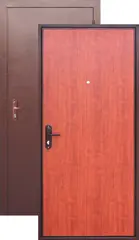 Дверь входная Феррони СтройГост 5 РФ, 1 замок, 0,8 мм металл, (медь антик+рустикальный дуб)