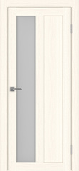 Дверь межкомнатная Оптима Порте Турин 521.21, цвет светлый ясень, экошпон, стекло мателюкс