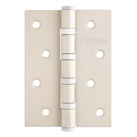 Петля врезная Фуаро IN4400U WH (4BB 100x75x2,5), цвет белый (гарантия - 2 года)