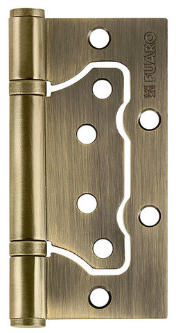 Петля накладная Фуаро IN4500W-BL AB (500-2BB/BL 100x2,5) блистер, цвет бронза (гарантия - 2 года)