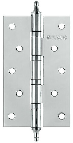 Петля врезная универсальная с колпачком Фуаро IN5400UA-BL CP (4BB/A/BL 125x75x2,5) блистер, цвет хром (гарантия - 2 года)