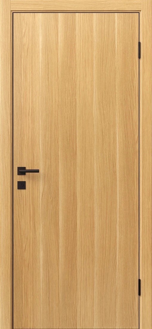 Дверь межкомнатная Дверона Вуд Флэт (кромка АБС с 4х сторон), цвет нордик дуб, CPL, глухая
