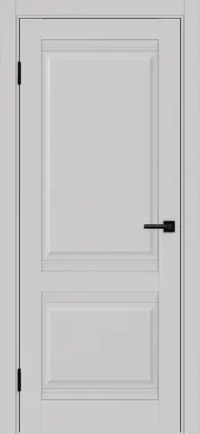 Дверь межкомнатная ХЬЮГОДОРС Генри 02Ux110, цвет элегантный серый, экошпон, глухая (гарантия - 5 лет)