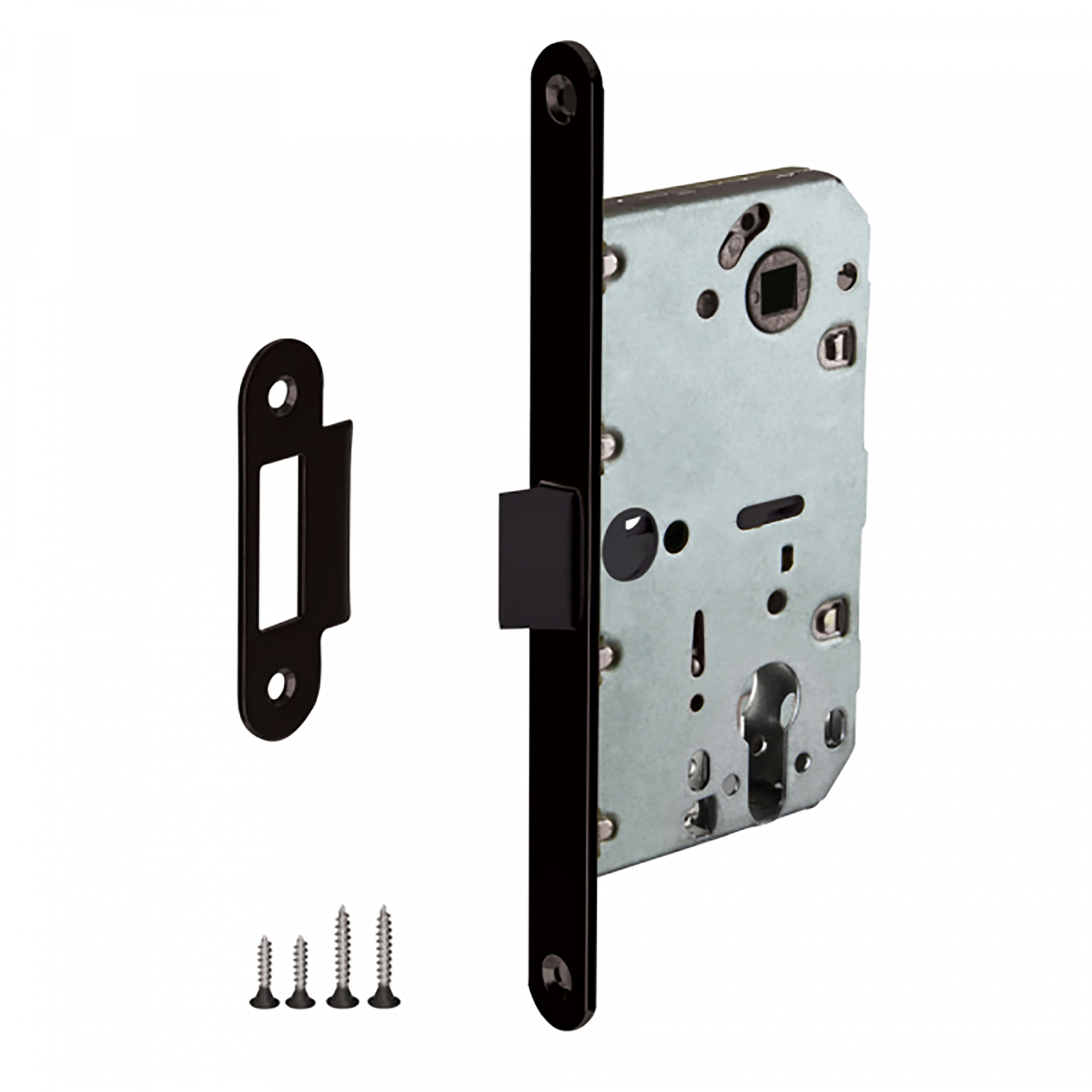 Замок под цилиндр Пунто PL85-50 BL, цвет черный (гарантия - 12 месяцев)