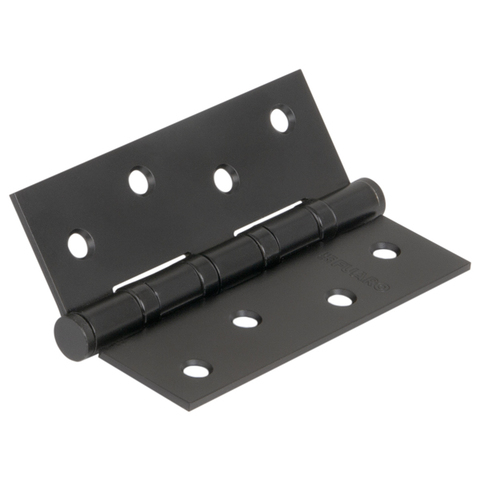 Петля врезная универсальная Фуаро IN4400U BL (4BB 100x75x2,5), цвет черный матовый (гарантия - 2 года)
