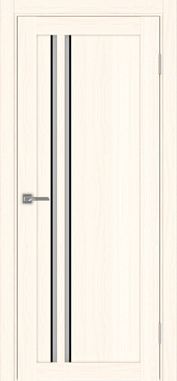 Дверь межкомнатная Оптима Порте Турин 525.121 АПС молдинг SB, цвет светлый ясень, экошпон, стекло мателюкс