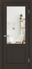 Дверь межкомнатная Оптима Порте Турин 502.21 (зеркало двухстороннее), цвет венге, экошпон, зеркало