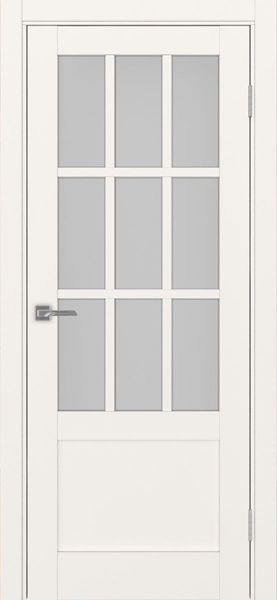 Дверь межкомнатная Оптима Порте Турин 542ПФ.2221, цвет бежевый, экошпон, стекло мателюкс