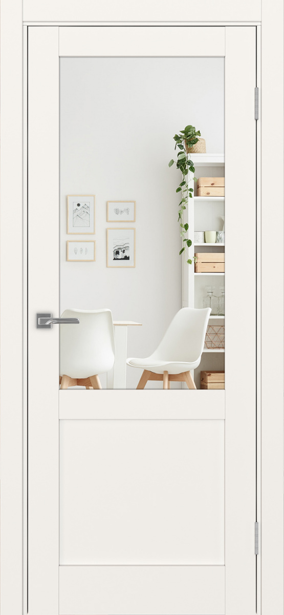 Дверь межкомнатная Оптима Порте Турин 502.21 (зеркало двухстороннее), цвет бежевый, экошпон, зеркало