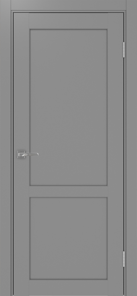 Дверь межкомнатная Оптима Порте Парма 402.11, цвет серый, экошпон, глухая