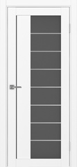 Дверь межкомнатная Оптима Порте Турин 524.22 АСС молдинг SC, цвет белый снежный, экошпон, стекло графит