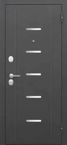 Дверь входная Феррони 7,5 Гарда Муар царга, 2 замка, 1,2 мм металл, (муар+темный кипарис) #2