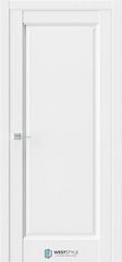 Дверь межкомнатная ВестСтайл Сенсейшн SE1, цвет эмлэер белый, экошпон, глухая
