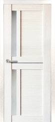 Дверь межкомнатная Терри Стиль-5, цвет белая лиственница, экошпон, остекленная