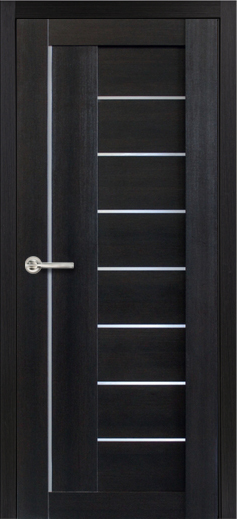 Дверь межкомнатная Терри Стиль-9, цвет венге, экошпон, остекленная