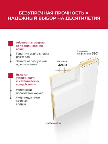 Дверь межкомнатная ХЬЮГОДОРС Генри 31x2110, цвет слоновая кость, экошпон, стекло белое (гарантия - 5 лет) #2