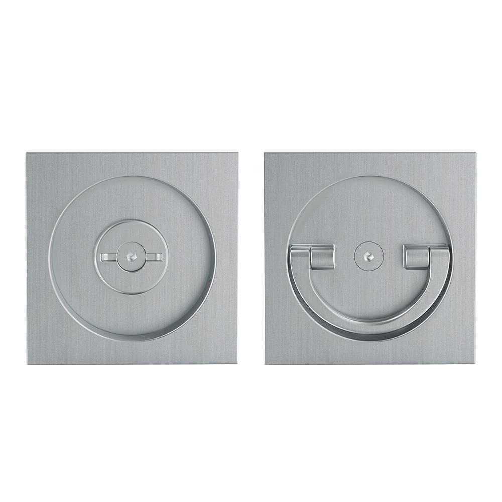 Ручка квадрат для раздвижных дверей Армадилло SH.QUADRO55.BK8 MWSC-33, цвет итальянский тисненый (гарантия - 5 лет)