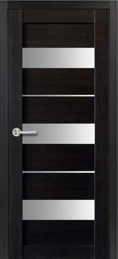 Дверь межкомнатная Терри Стиль-17, цвет венге, экошпон, остекленная