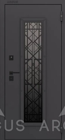 Термодверь входная Аргус Улица Тепло Бриан, 2 замка, 2 мм металл, (графит муар+ясень ривьера айс) #2