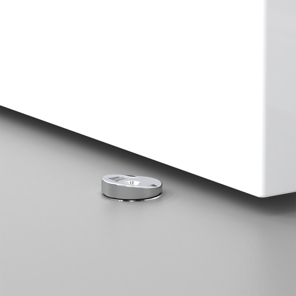 Упор дверной скрытый Армадилло MAX INOX, цвет хром матовый (гарантия - 5 лет)