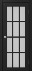 Дверь межкомнатная Оптима Порте Турин 542.2222, цвет антрацит, экошпон, стекло мателюкс