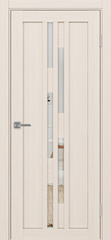 Дверь межкомнатная Оптима Порте Турин 551.121, цвет перламутровый ясень, экошпон, зеркало