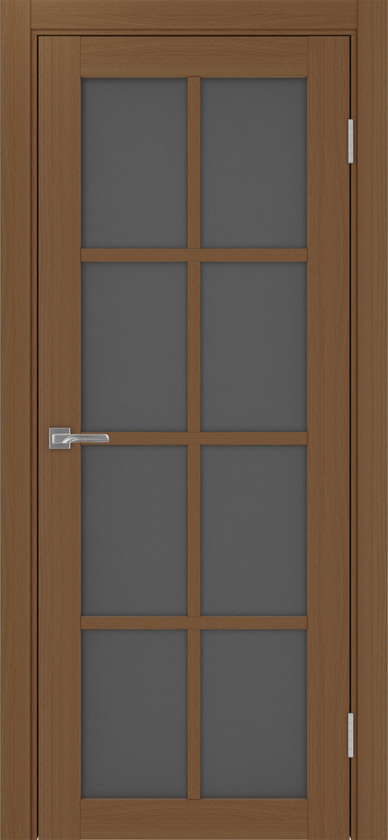 Дверь межкомнатная Оптима Порте Турин 541.2222, цвет орех, экошпон, стекло графит