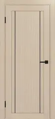 Дверь межкомнатная ХЬЮГОДОРС Дуглас 22х1110 пп молдинг черный, цвет благородный дуб, экошпон, глухая (гарантия - 5 лет)