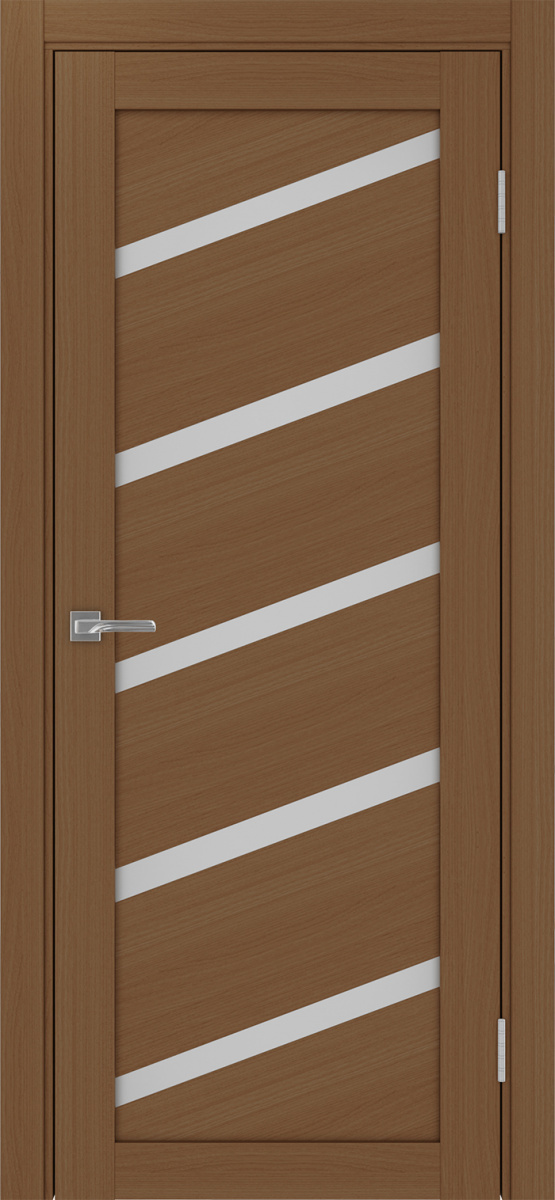 Дверь межкомнатная Оптима Порте Турин 506У.112, цвет орех, экошпон, стекло мателюкс