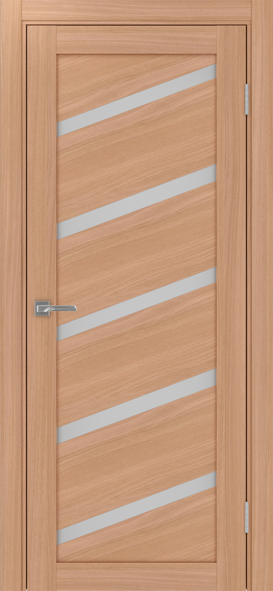 Дверь межкомнатная Оптима Порте Турин 506У.112, цвет темный ясень, экошпон, стекло мателюкс