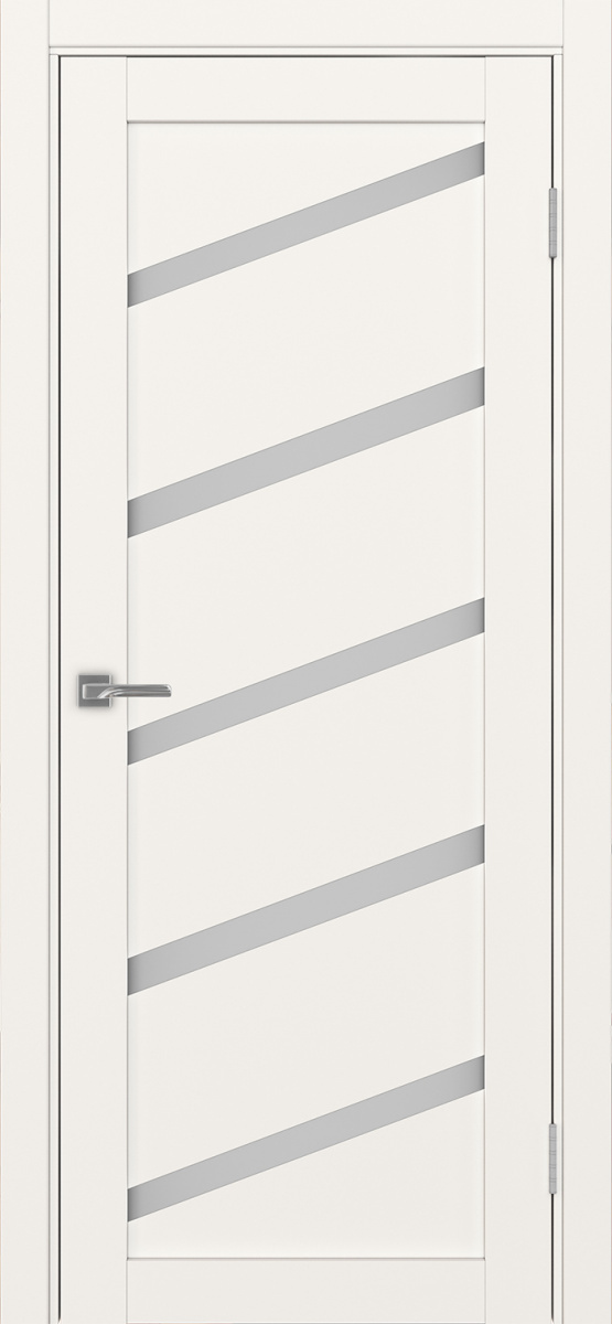 Дверь межкомнатная Оптима Порте Турин 506У.112, цвет бежевый, экошпон, стекло мателюкс