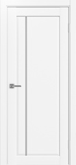 Дверь межкомнатная Оптима Порте Сицилия 711.12, цвет белый снежный, экошпон, стекло мателюкс