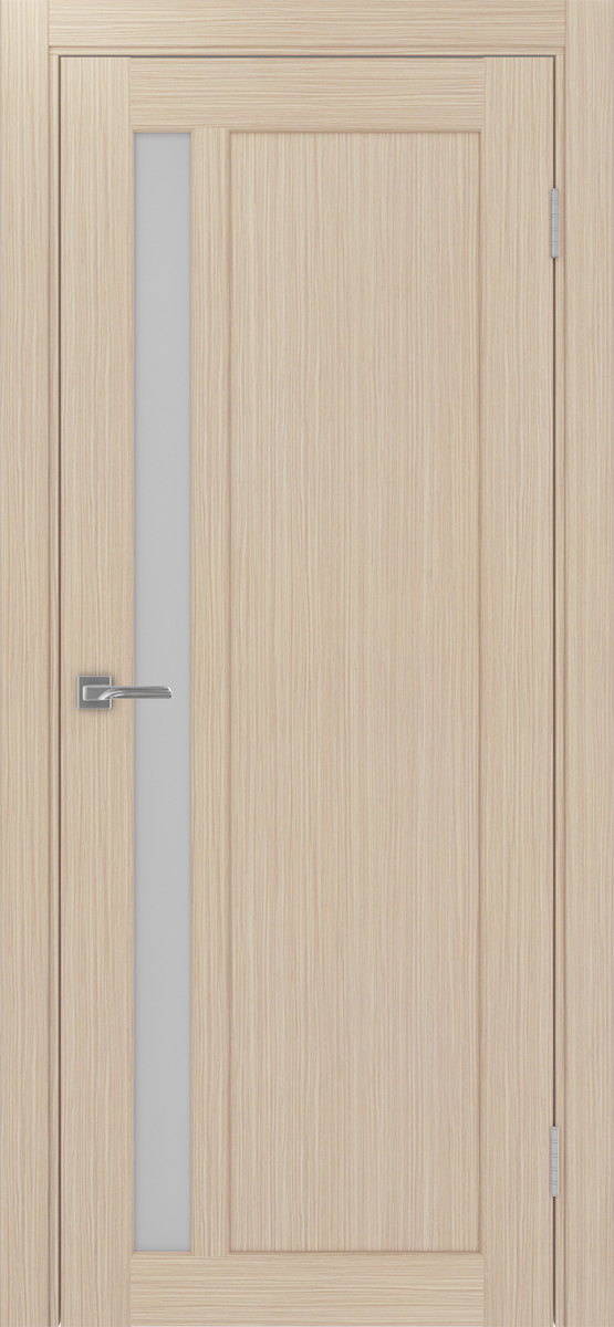 Дверь межкомнатная Оптима Порте Парма 412.21, цвет беленый дуб, экошпон, стекло мателюкс