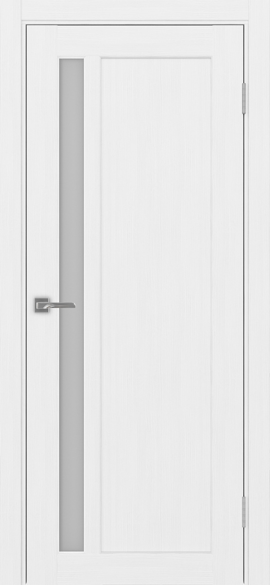 Дверь межкомнатная Оптима Порте Парма 412.21, цвет белый лед, экошпон, стекло мателюкс