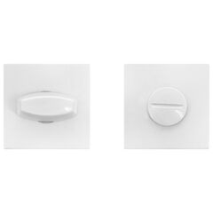 Завертка квадрат Инерта FZ21-196 WH, цвет белый к ручкам FZ21-248 WH (гарантия - 12 месяцев)