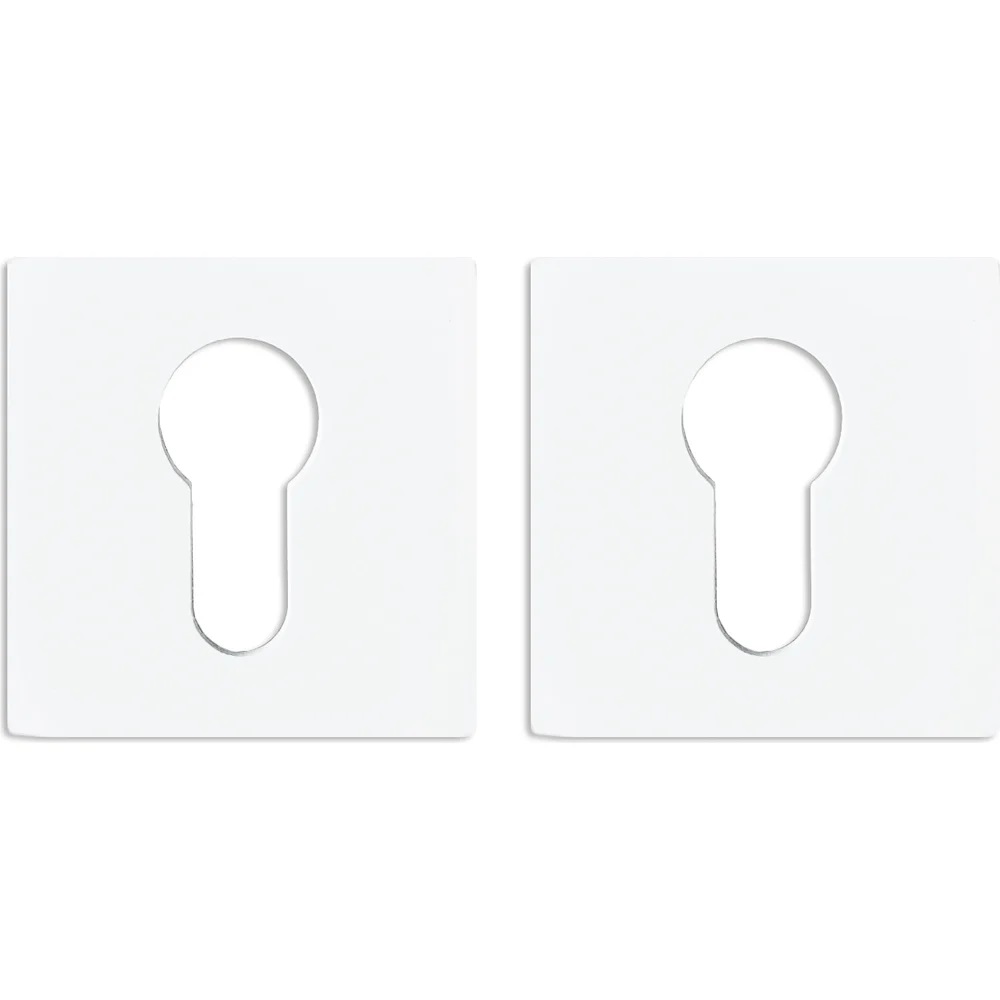 Накладка квадрат на цилиндр Инерта FZ21-HL WH, цвет белый (гарантия - 12 месяцев)