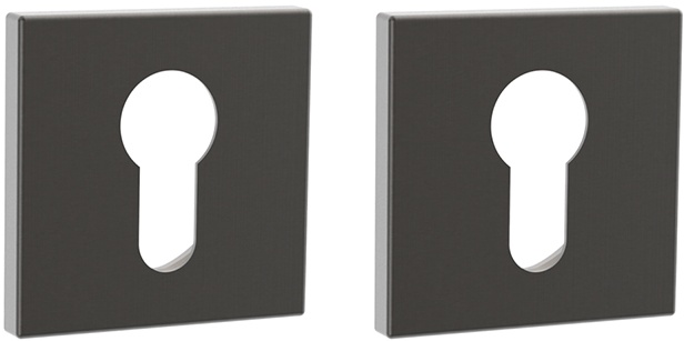 Накладка квадрат на цилиндр Инерта FZ21-HL GR, цвет графит (гарантия - 12 месяцев)