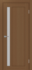 Дверь межкомнатная Оптима Порте Парма 412.21, цвет орех, экошпон, стекло мателюкс