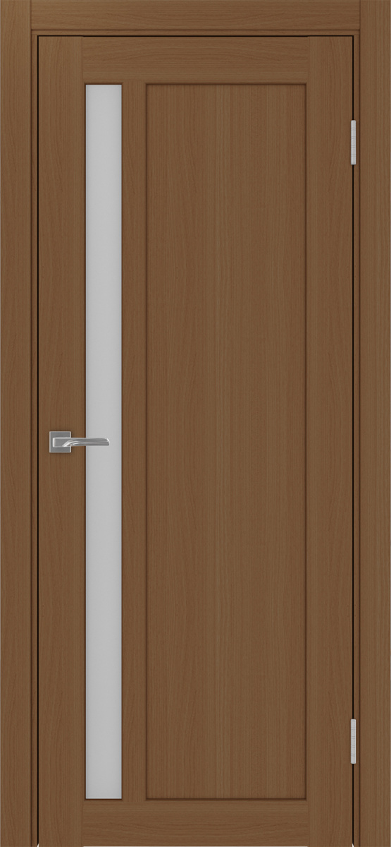 Дверь межкомнатная Оптима Порте Парма 412.21, цвет орех, экошпон, стекло мателюкс