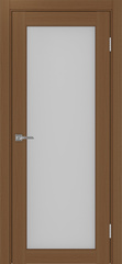 Дверь межкомнатная Оптима Порте Парма 401.2, цвет орех, экошпон, стекло мателюкс