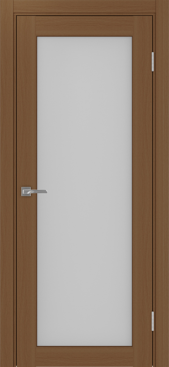 Дверь межкомнатная Оптима Порте Парма 401.2, цвет орех, экошпон, стекло мателюкс