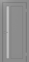 Дверь межкомнатная Оптима Порте Парма 412.21, цвет серый, экошпон, стекло мателюкс