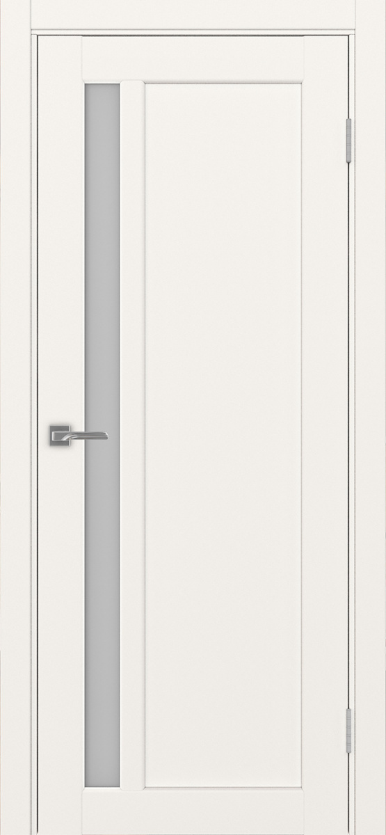 Дверь межкомнатная Оптима Порте Парма 412.21, цвет бежевый, экошпон, стекло мателюкс